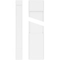 Ekena Millwork Plain PVC Pilaster w/Standard Capital & Base, 7"W x 82"H x 2"P PILP07X082SM01-2